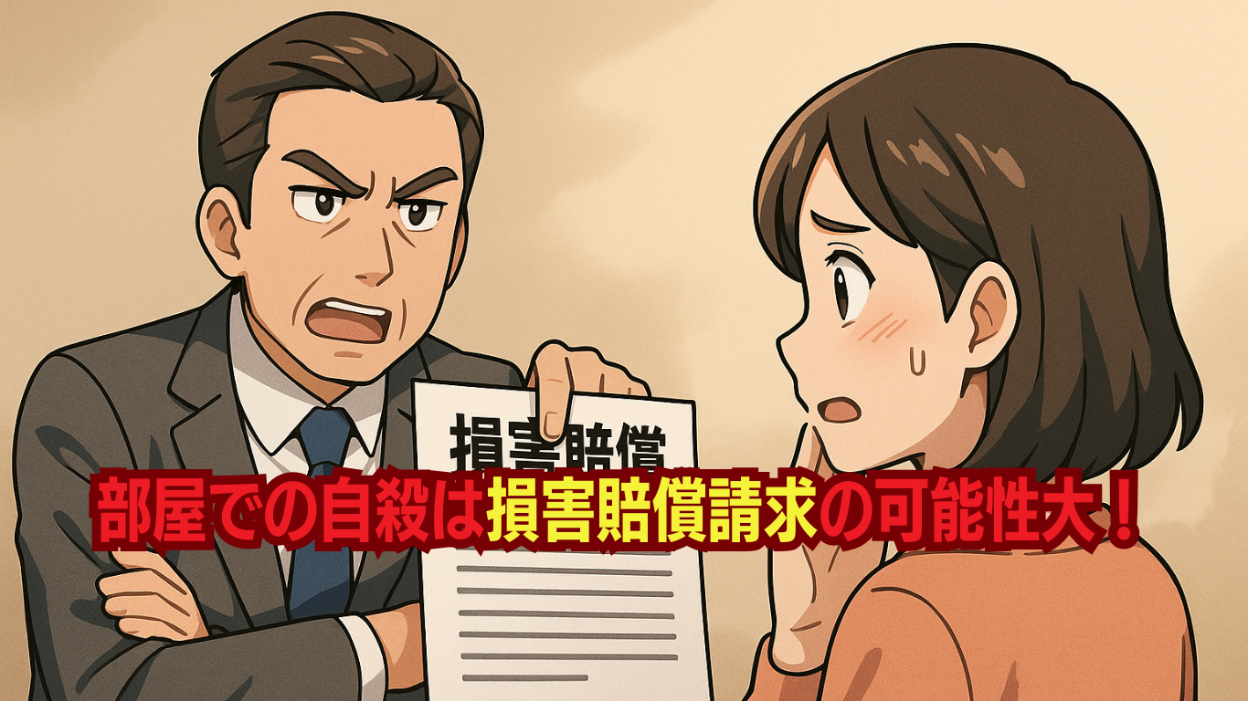 自殺は損害賠償請求される可能性もある