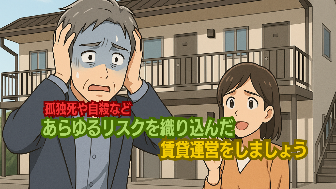 室内で死亡は大家さんの負担が大きい