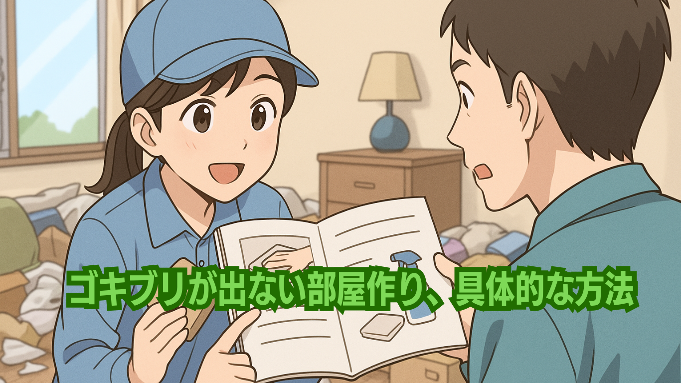 ゴキブリが出ない部屋にする方法