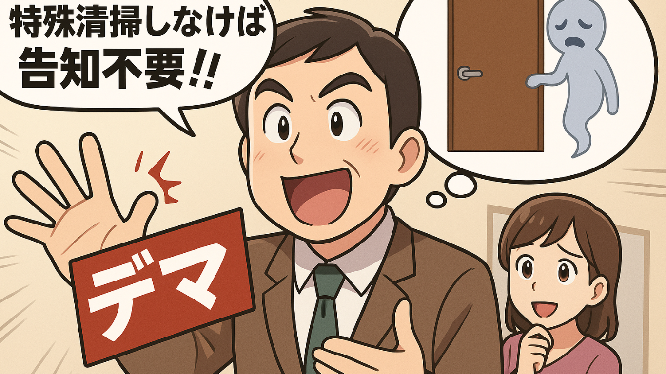 特殊清掃しなければ告知不要と言うデマ