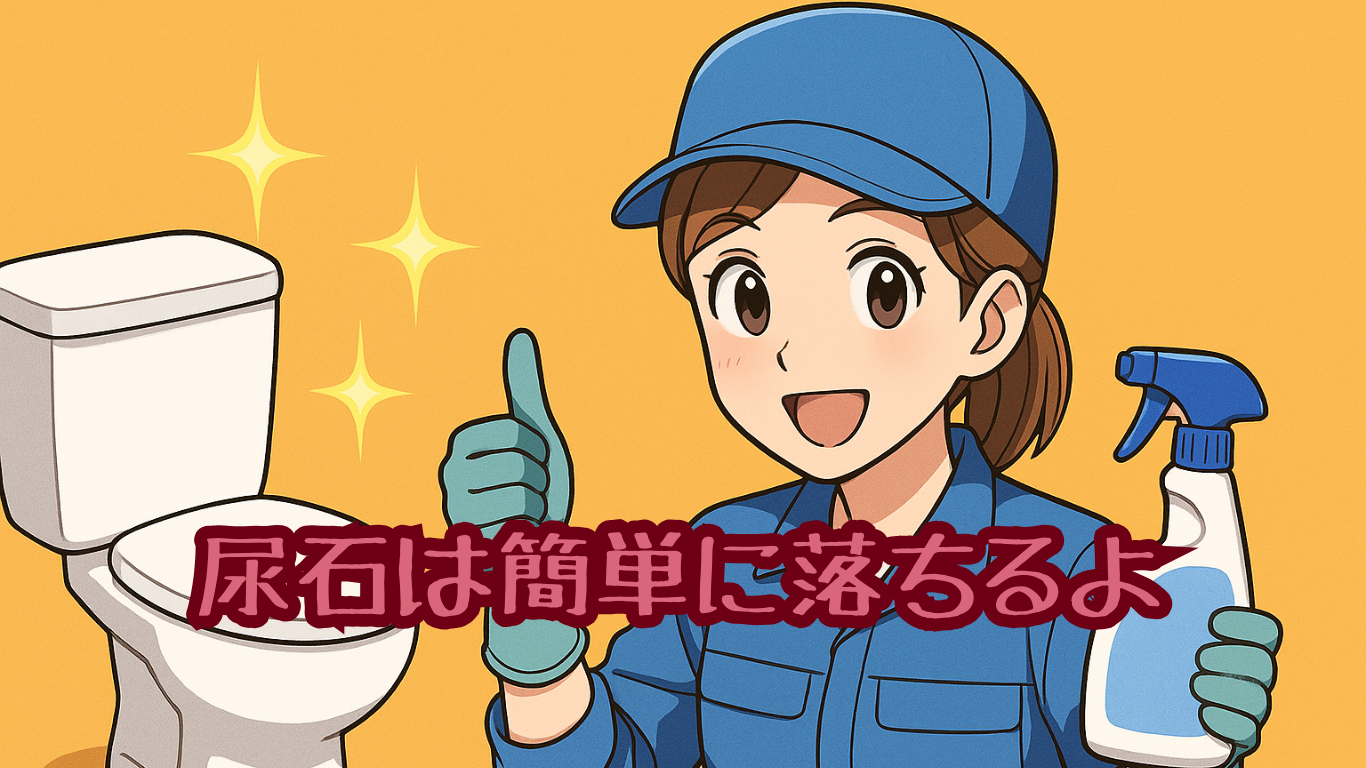 尿石は簡単に落ちます