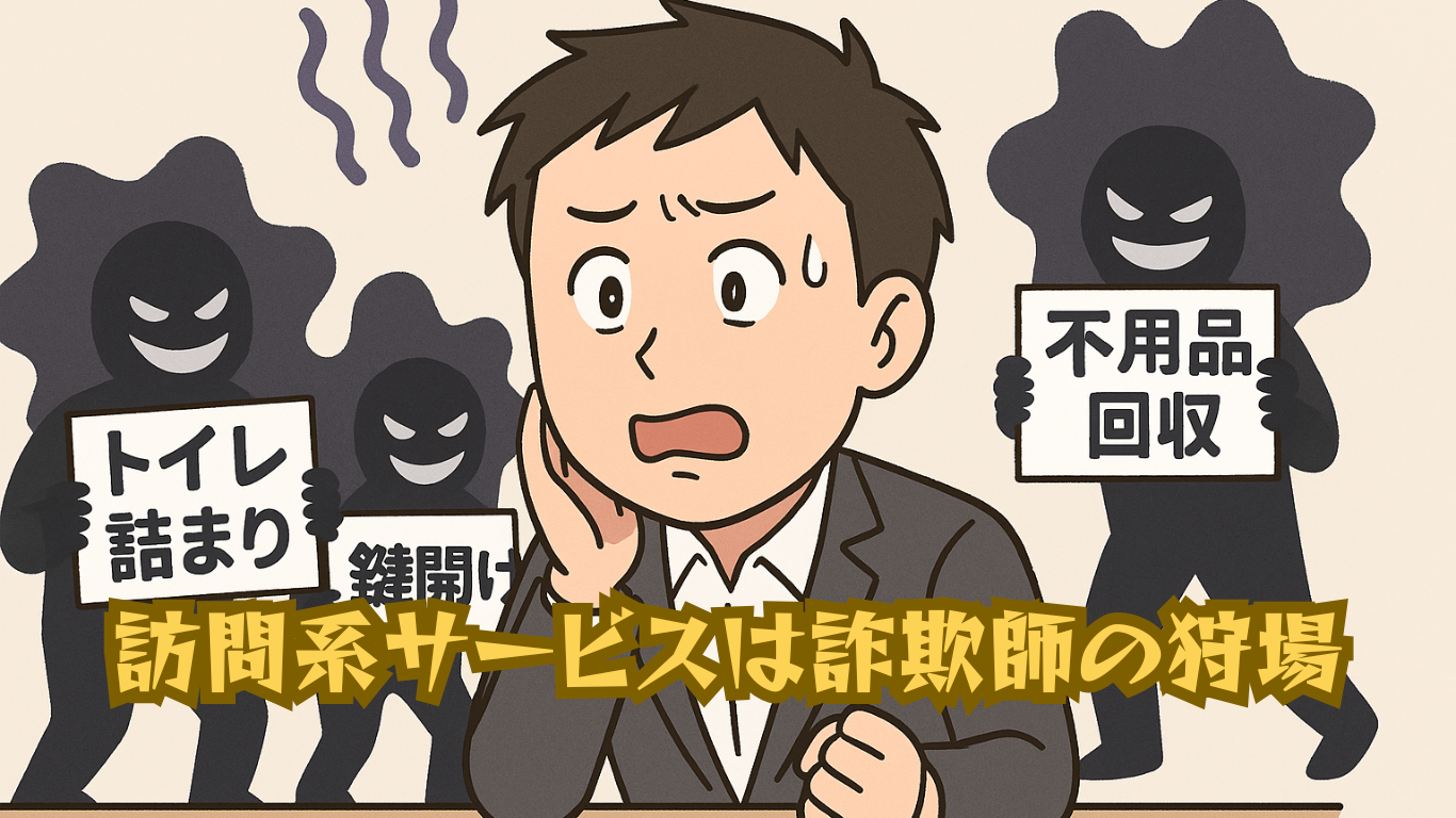 訪問系サービスは詐欺師の狩場