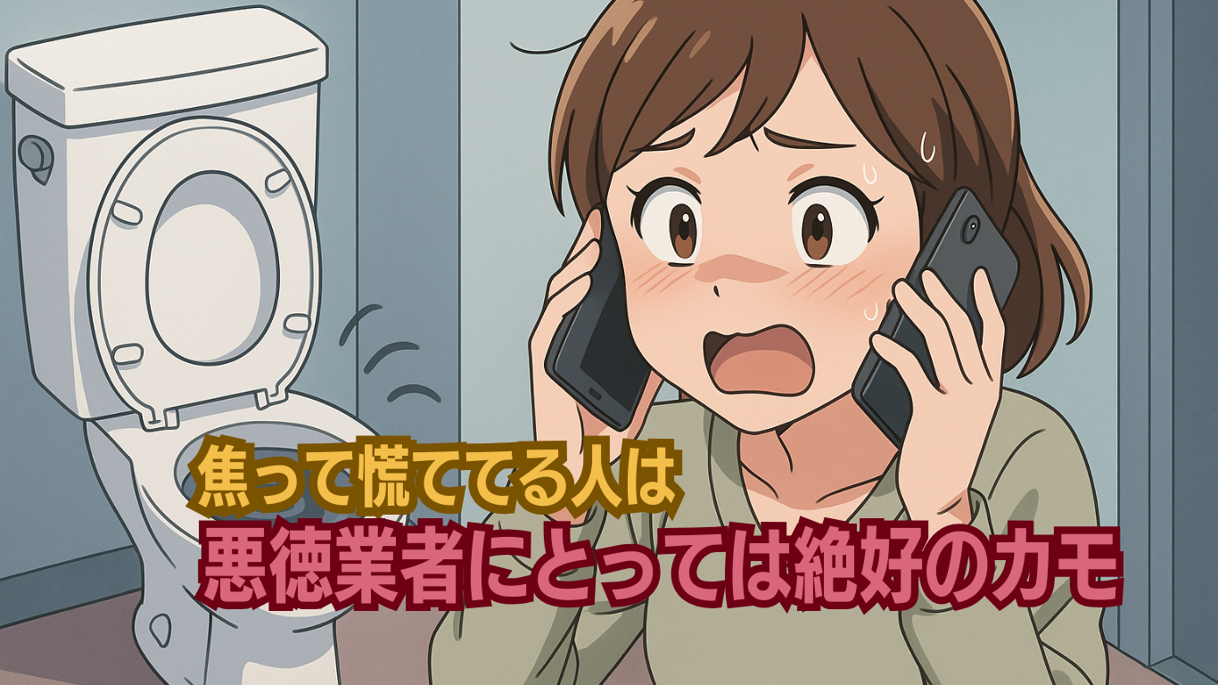 冷静に落ち着けば騙されません