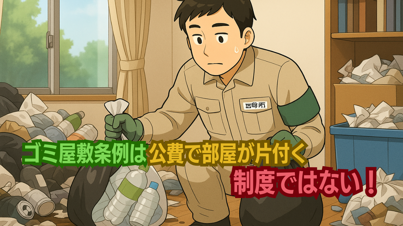 ゴミ屋敷条例の間違った考え方が蔓延