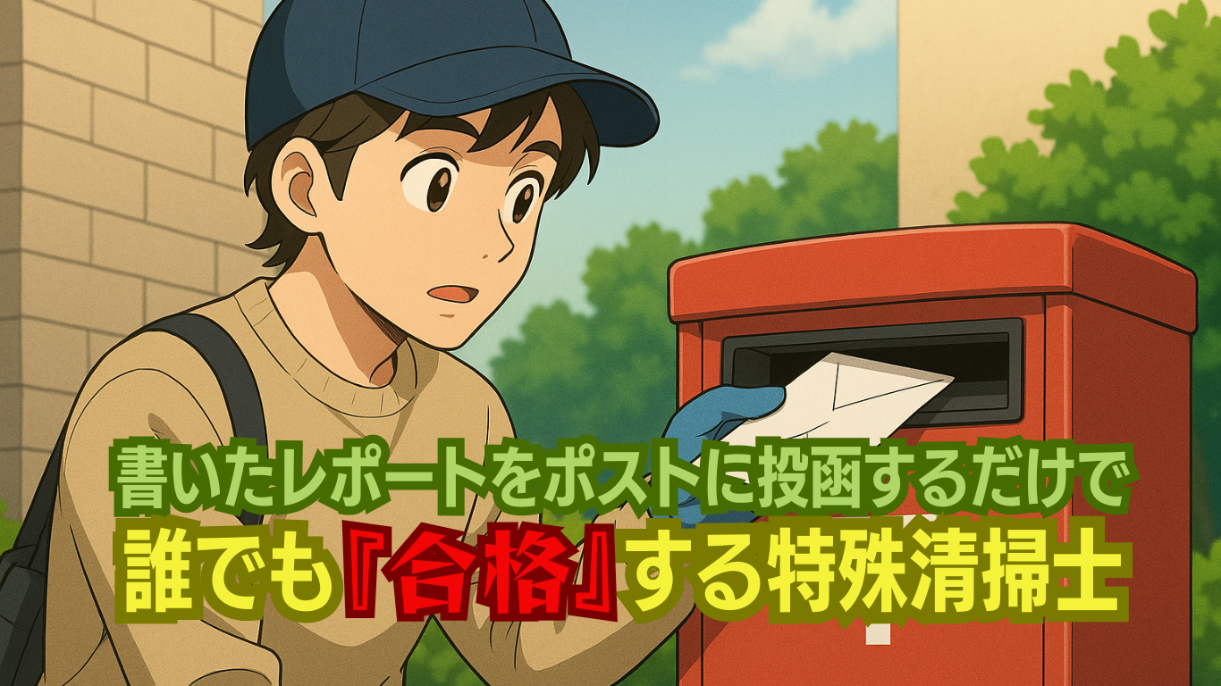 合格率100%の事件現場特殊清掃士