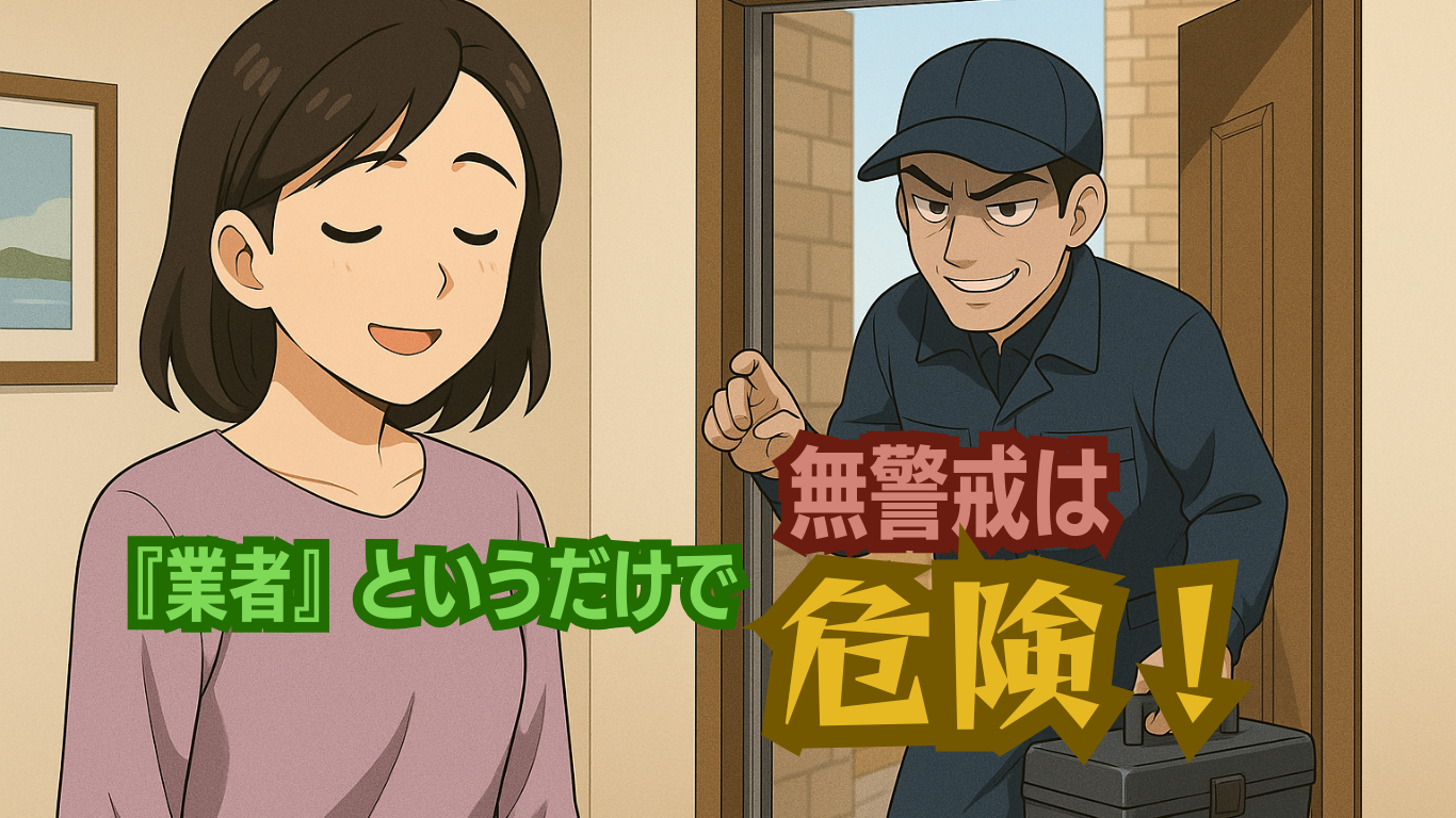 業者というだけで無警戒は危険