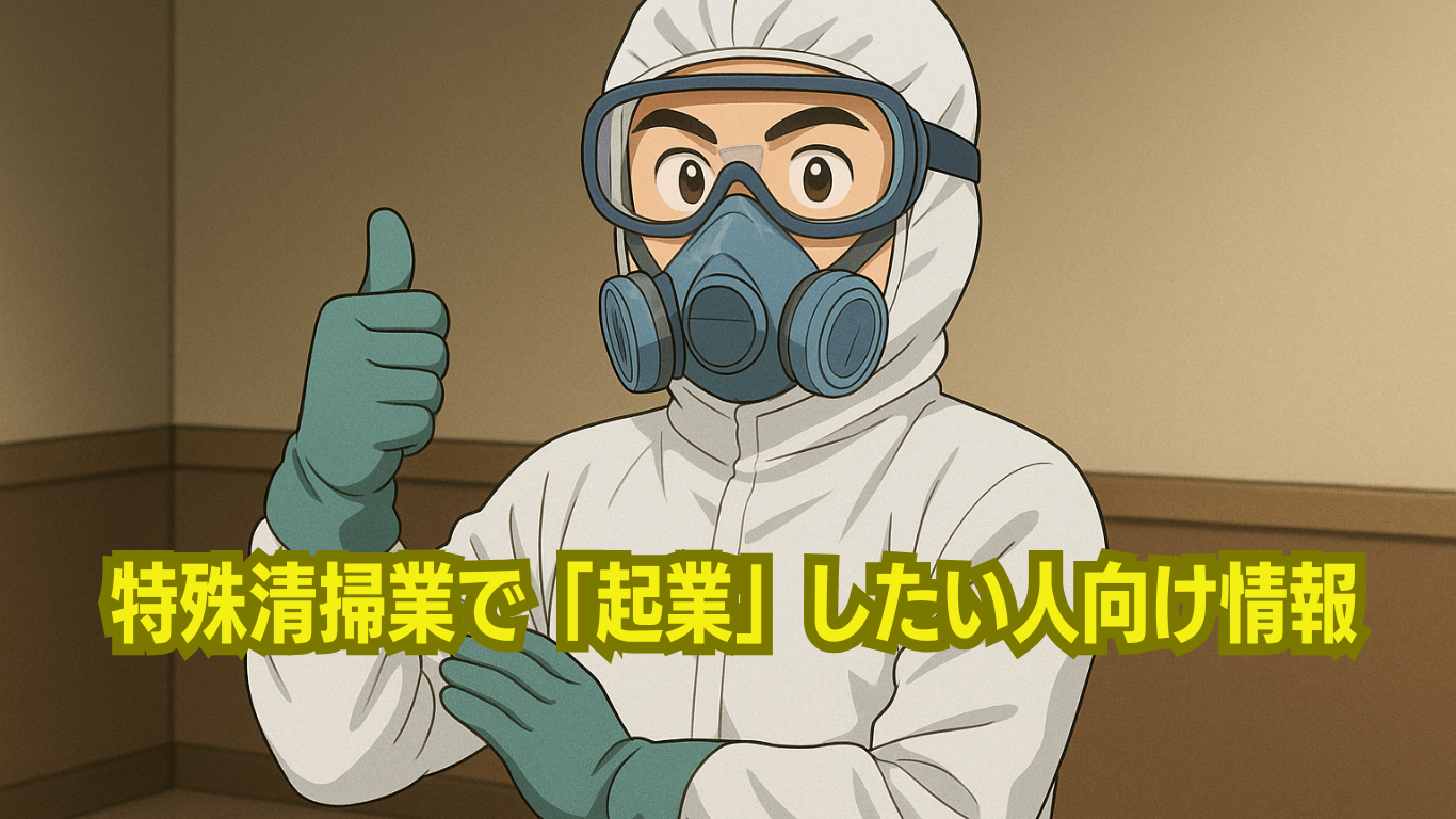 特殊清掃で独立開業