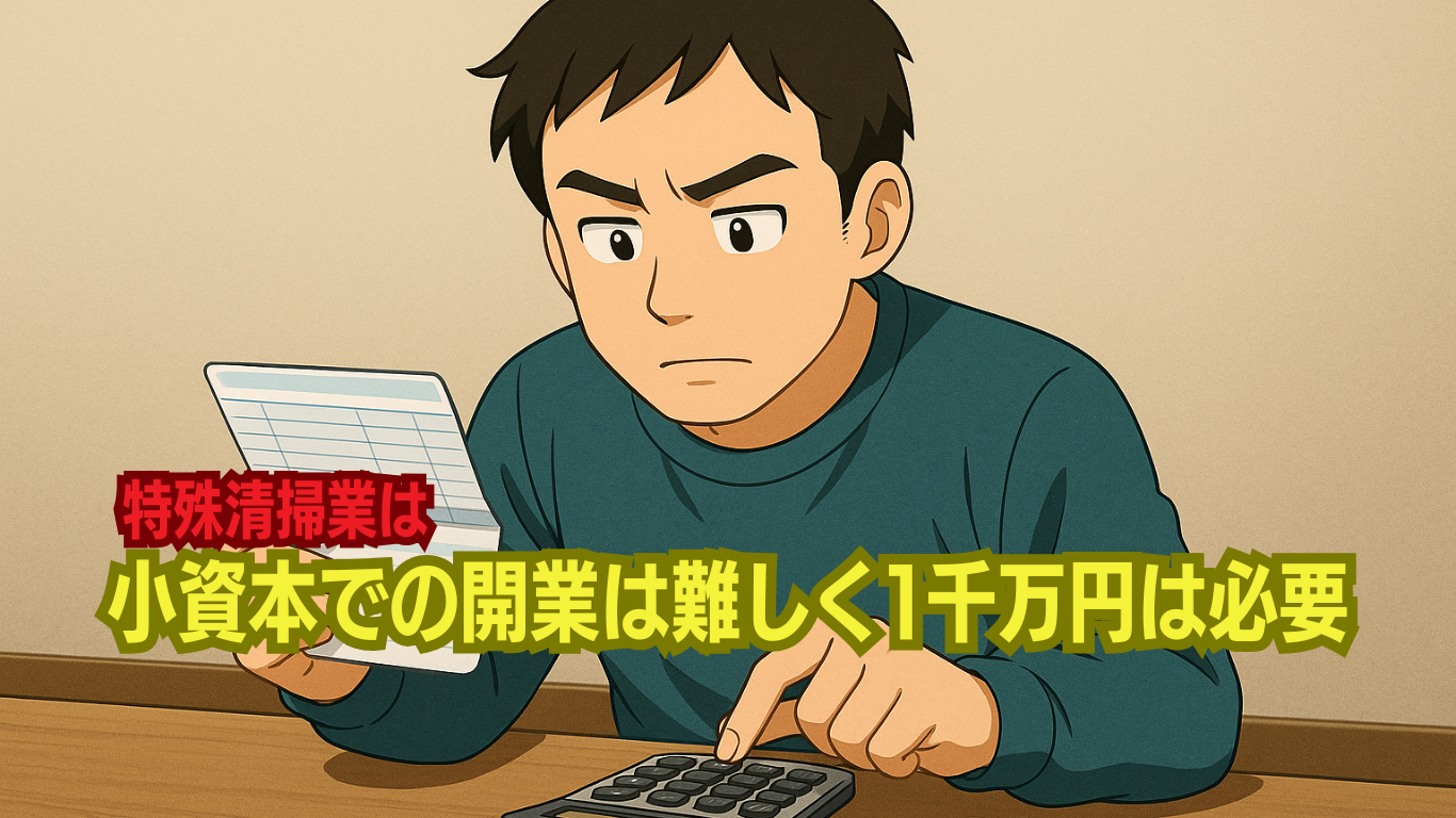特殊清掃業は小資本で開業は難しい