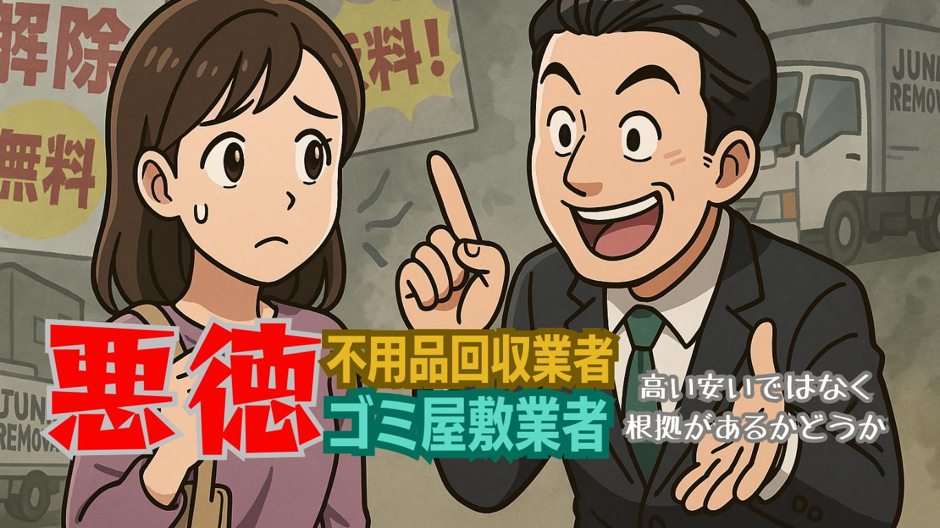 詐欺的ゴミ屋敷片付け業者