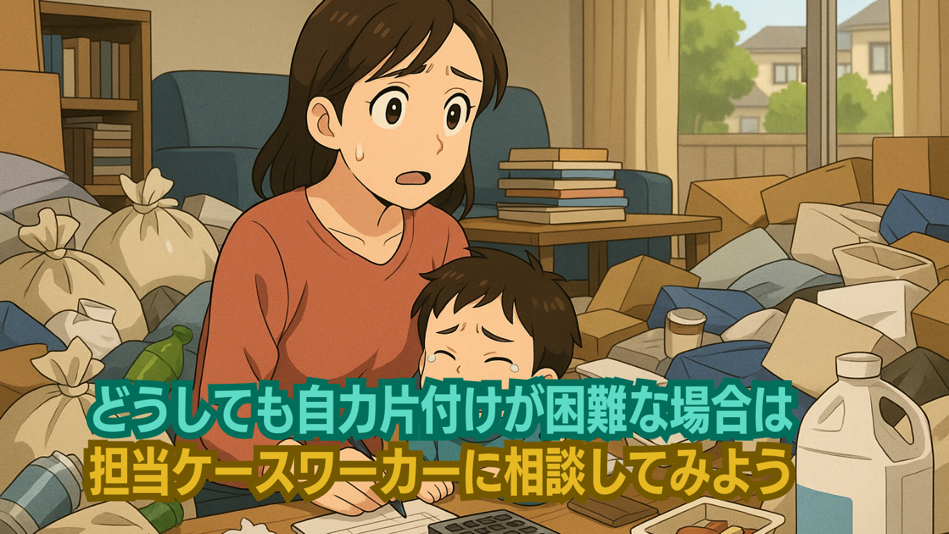 生活保護でどうしても自力片付けが困難な場合は相談しよう