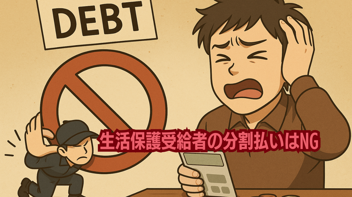 ナマポの借金はNG