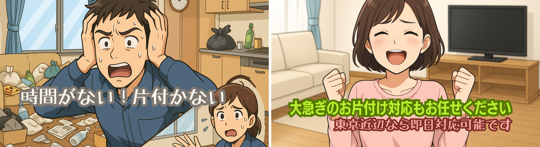 東京のお急ぎゴミ屋敷片付け実例と料金