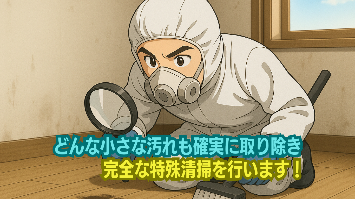 完璧な特殊清掃をする東京のまごのて