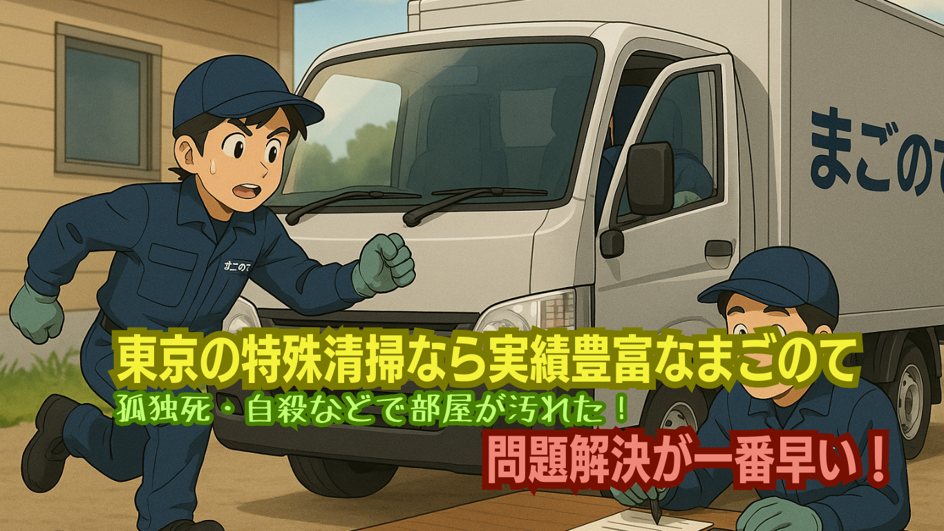 東京近辺で問題解決が一番早い特殊清掃業者