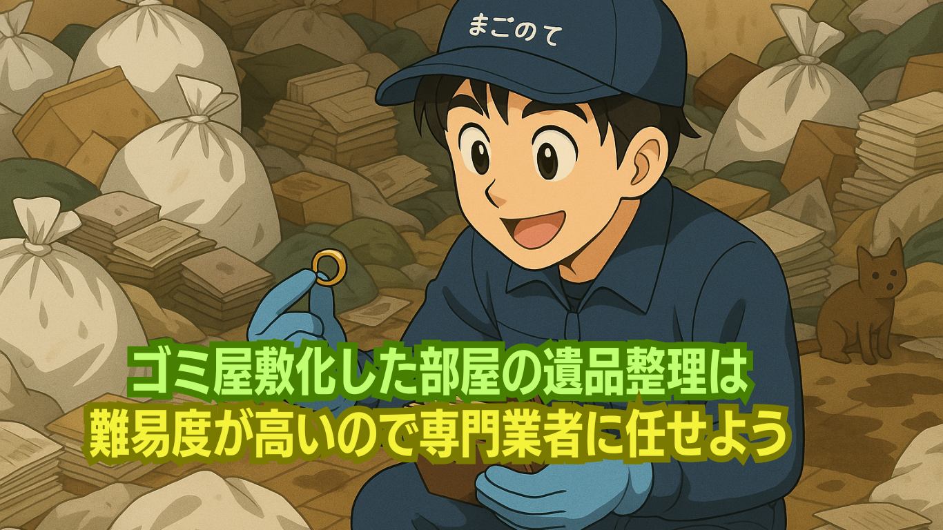 専門性が高いゴミ屋敷での遺品整理