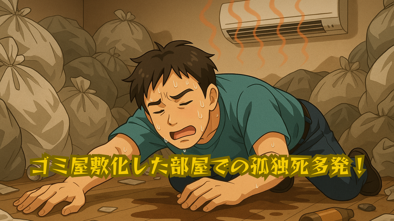 ゴミ屋敷の中で亡くなってしまう事例多発