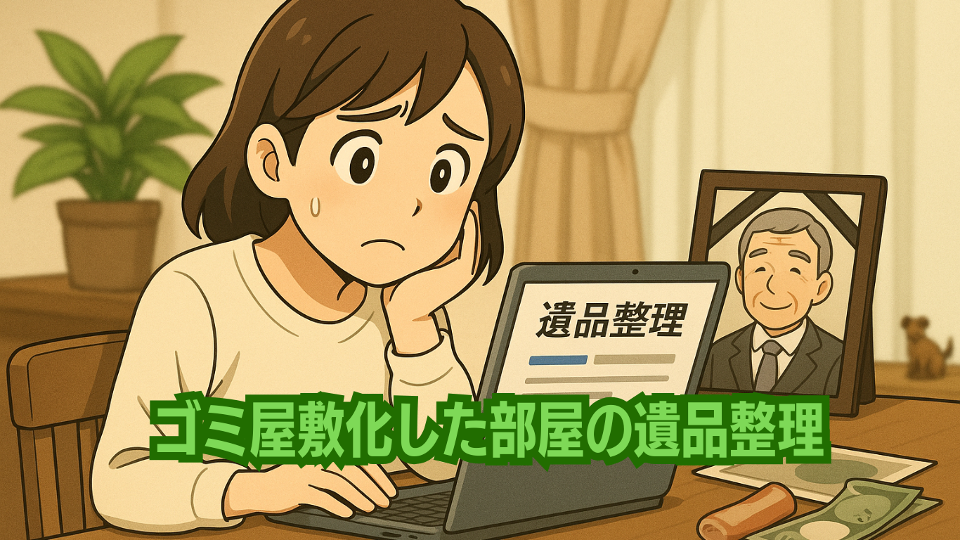 ゴミ屋敷化した部屋の遺品整理