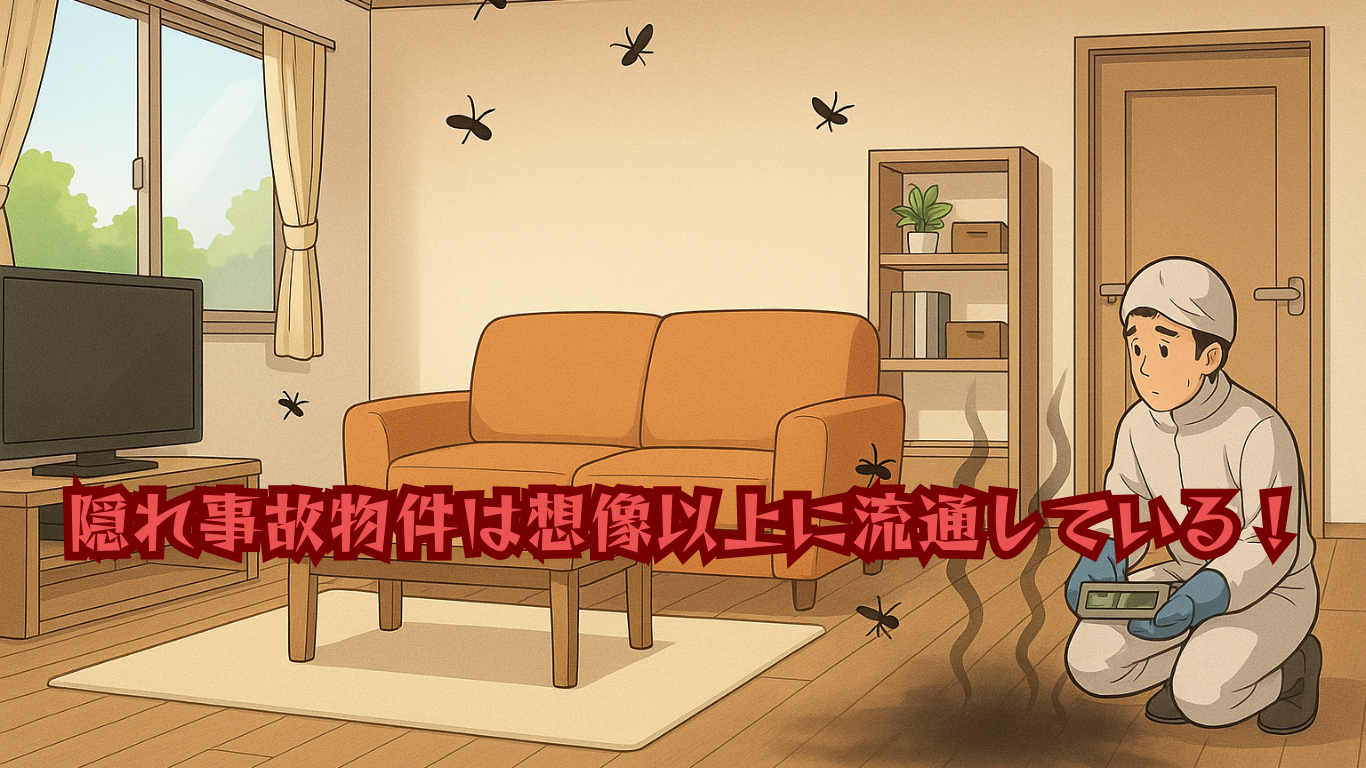 特殊清掃をしていない隠れ事故物件増加中