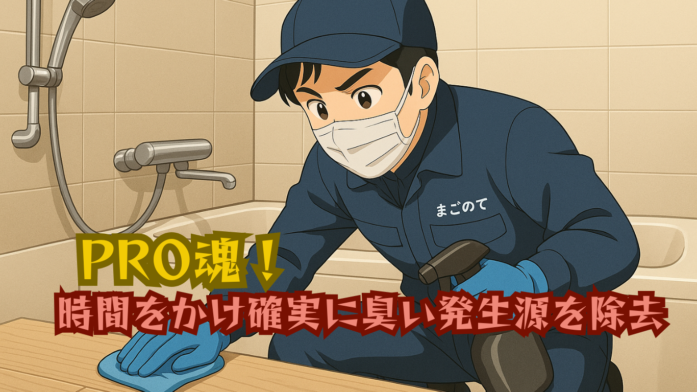 汚れた浴室の染み抜き