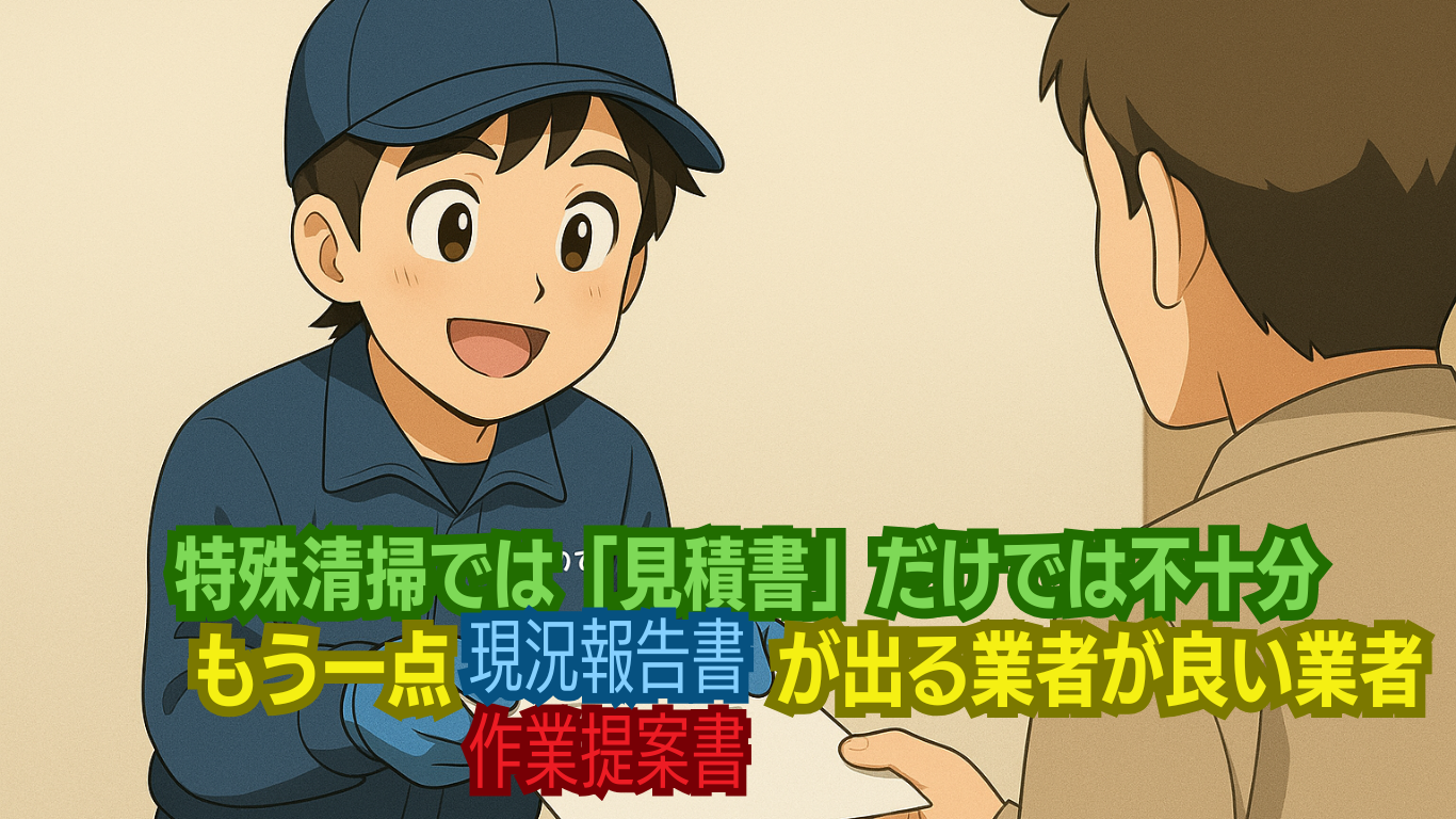 特殊清掃の見積もり