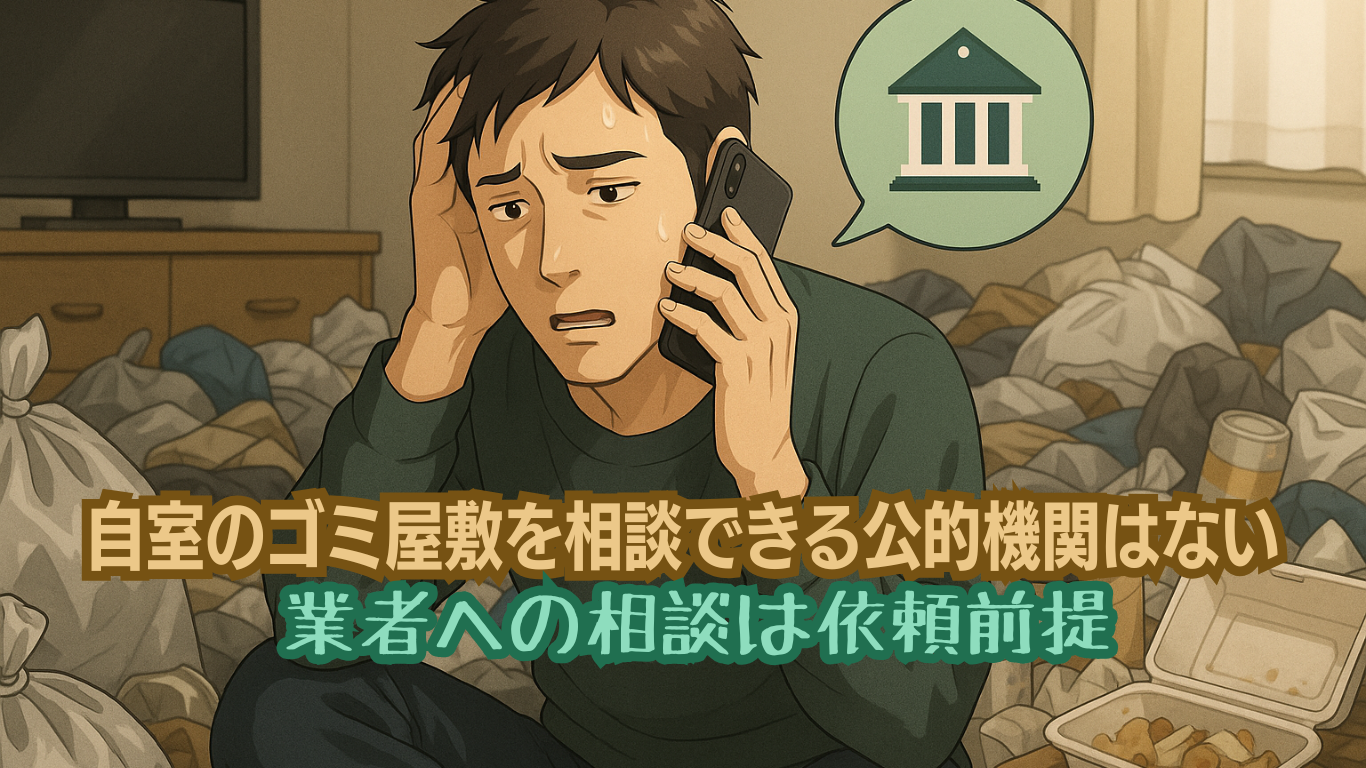 公的なゴミ屋敷相談窓口は無い