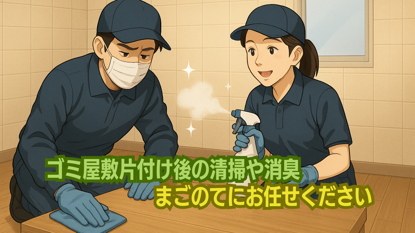 ゴミ屋敷はにおいを発しますので早めの対処をしましょう