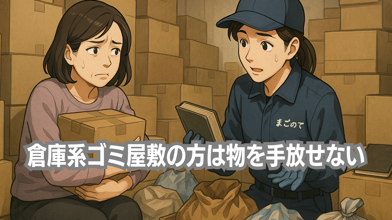倉庫系ゴミ屋敷の人は物を手放せない