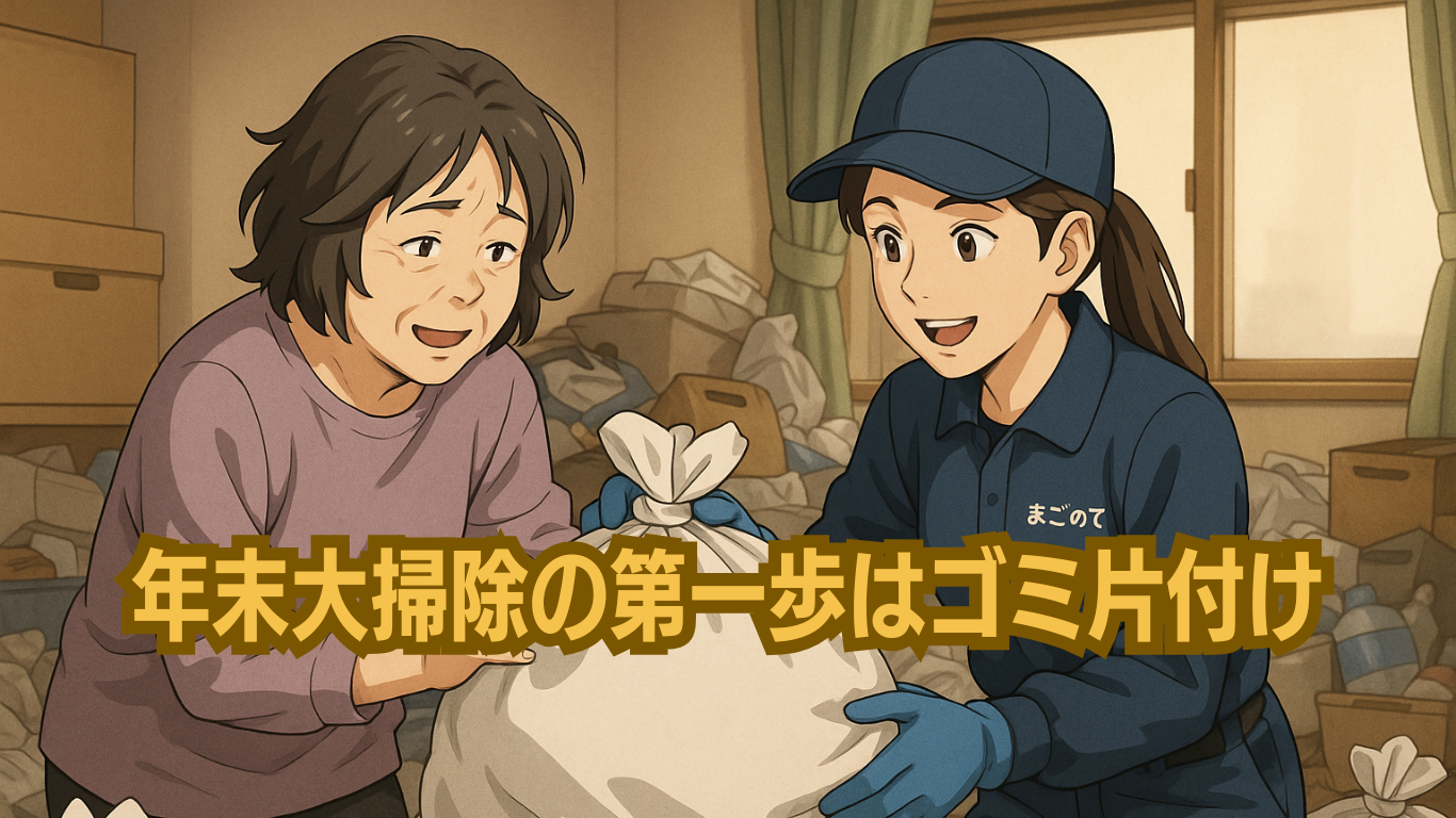 年末大掃除の第一歩はゴミの片付け