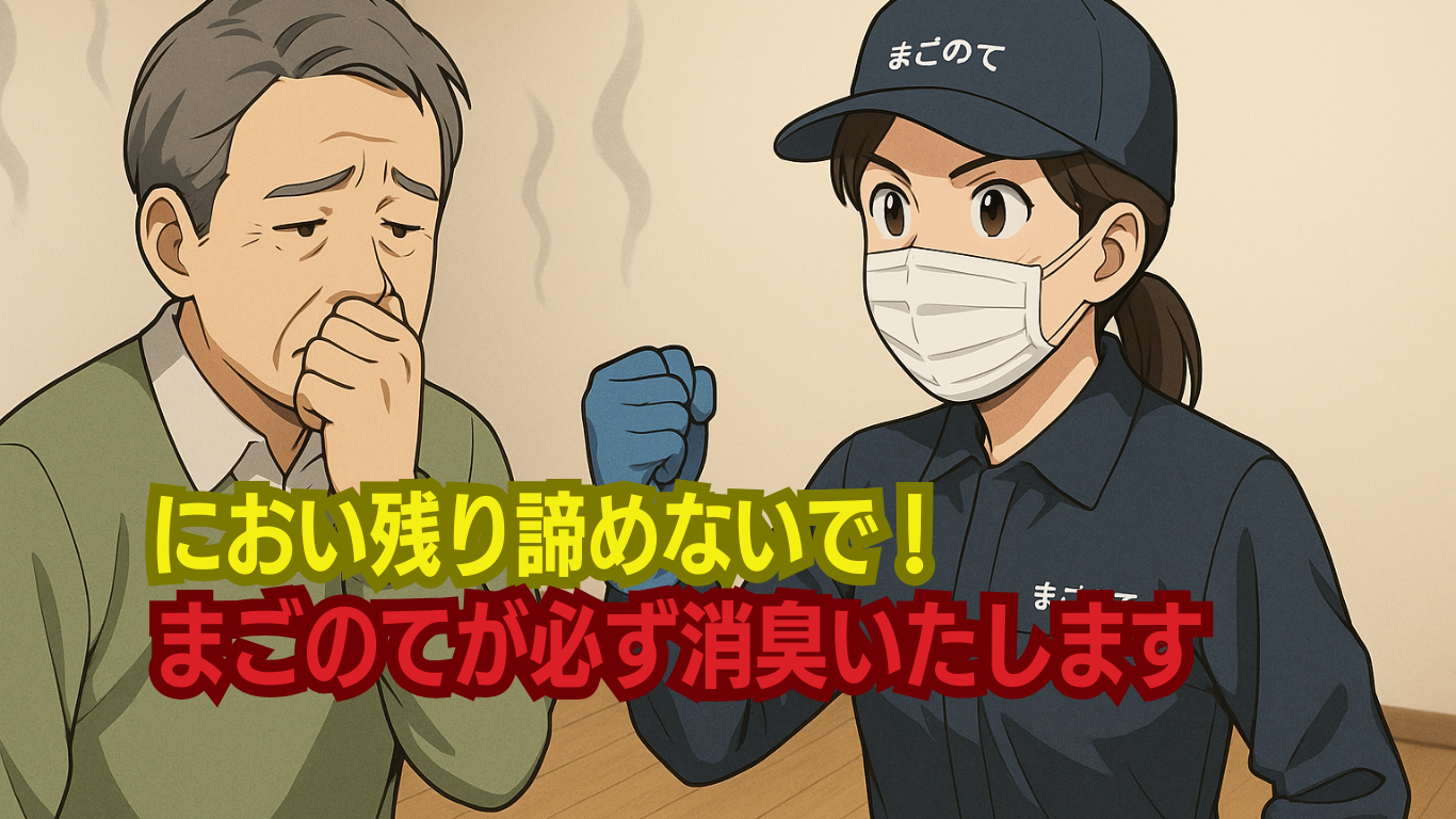 特殊清掃実績15年のベテランが完全消臭します