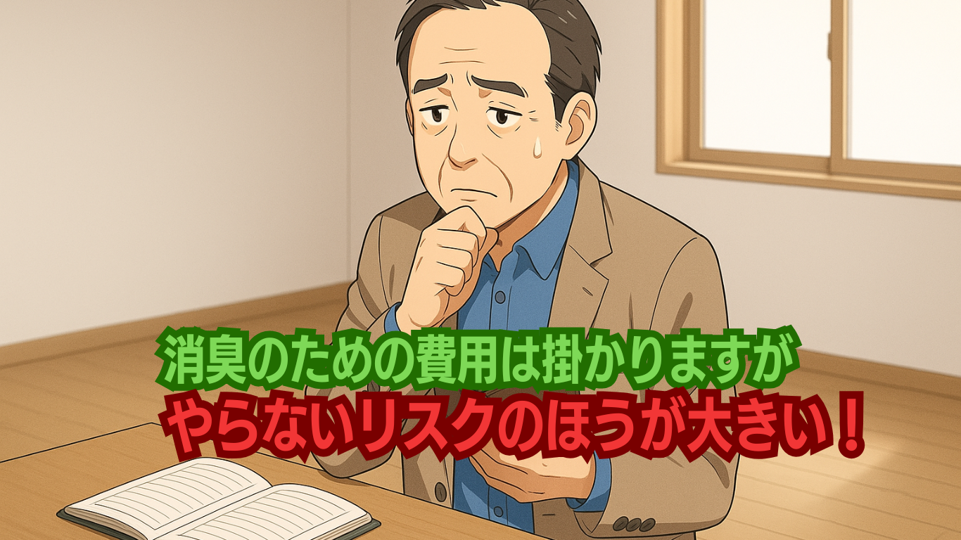 特殊清掃はお金がかかりますが省くリスクの方が大きい