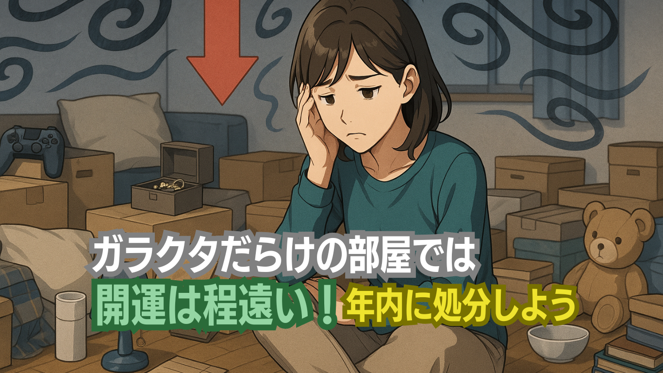 1年使わなかった物はこの先も使わないので捨てろ