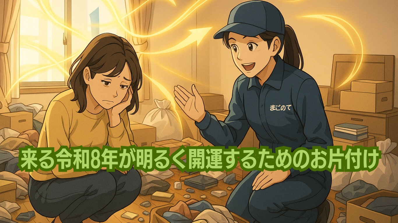 来る令和8年が明るく開運するためのお片付け