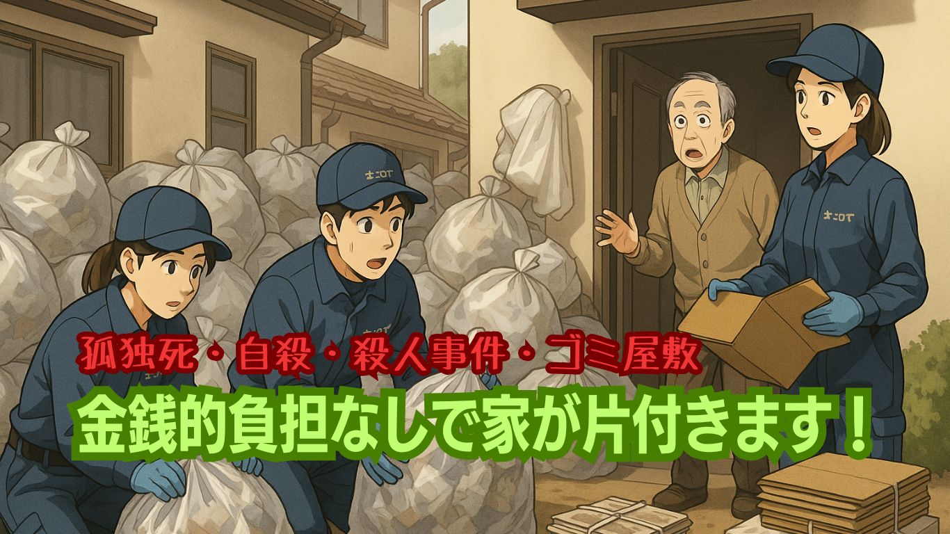 お金がなくてもゴミ屋敷片付けや特殊清掃ができます