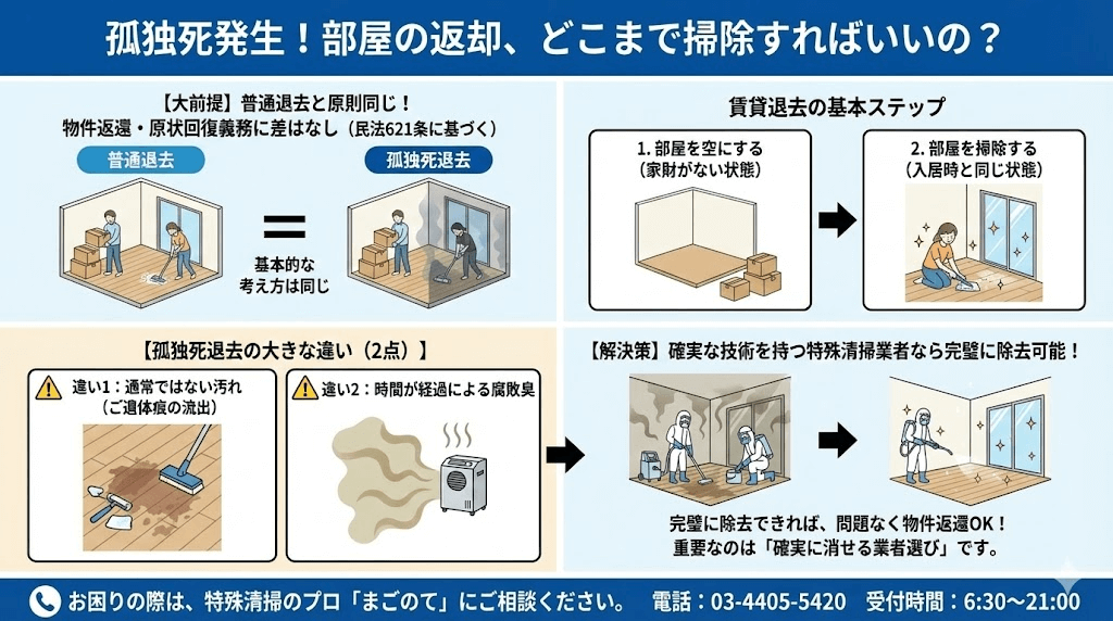 亡くなって退去でも普通退去と同じ扱い