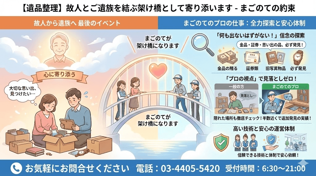 まごのての遺品整理のご案内