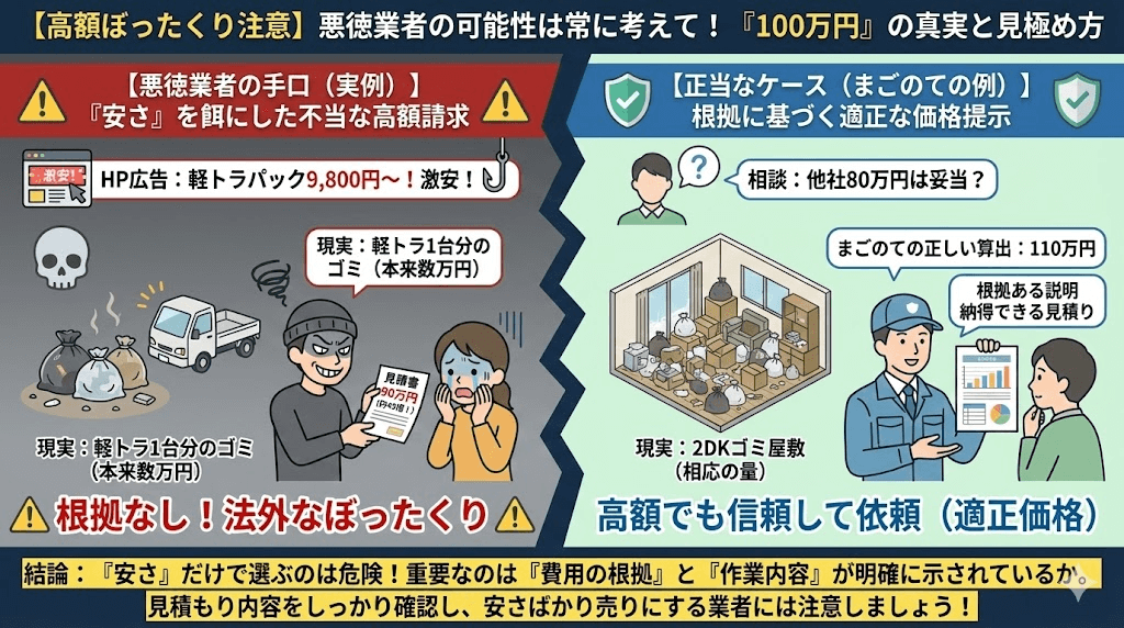 詐欺的ゴミ屋敷片付け業者