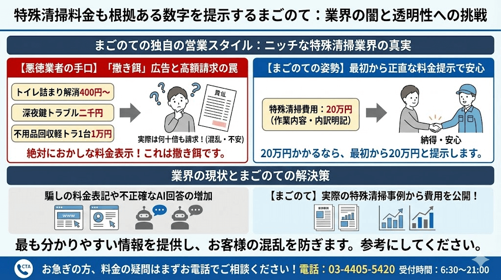 正直な特殊清掃料金提示のまごのて