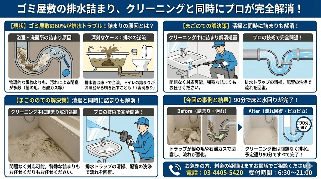 短時間でゴミ屋敷を片付けました