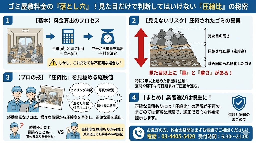 精緻な見積もりを出せるゴミ屋敷片付けの専門業者「まごのて」