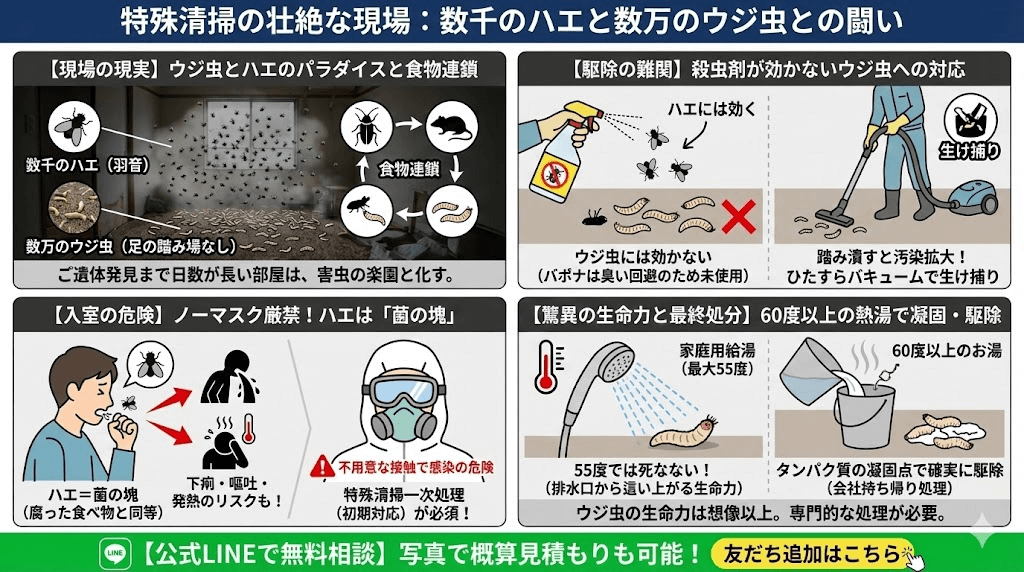 ウジ虫の生命力