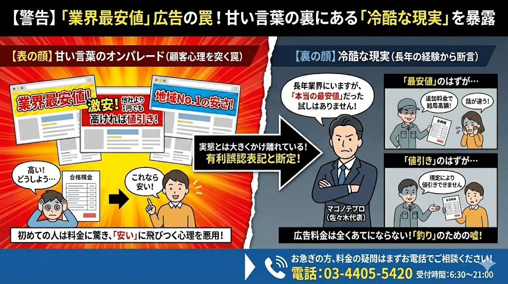 ゴミ屋敷業者の業界最安値は信じるな