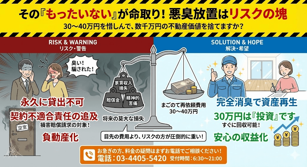 特殊清掃はお金がかかりますが省くリスクの方が大きい