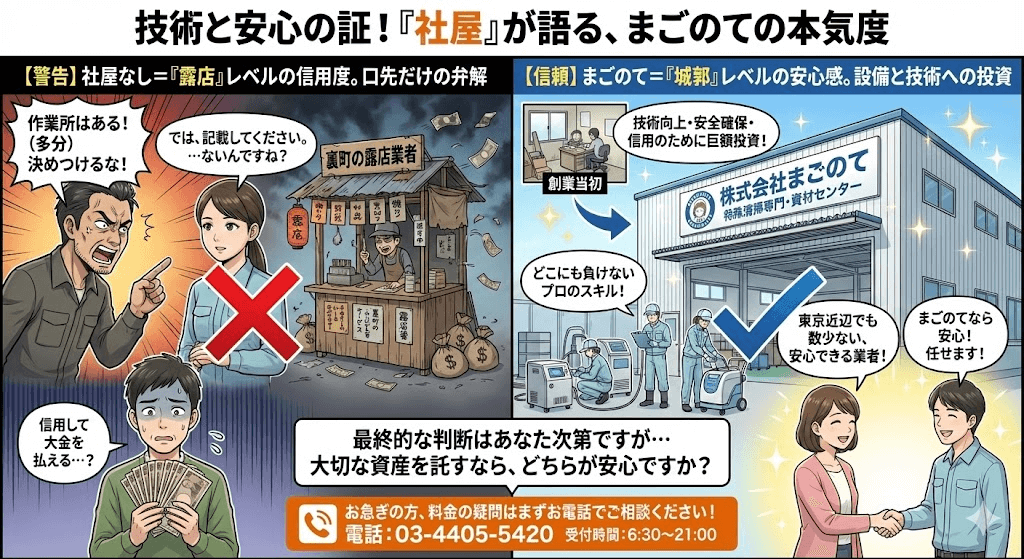 遺品整理も特殊清掃もまごのて