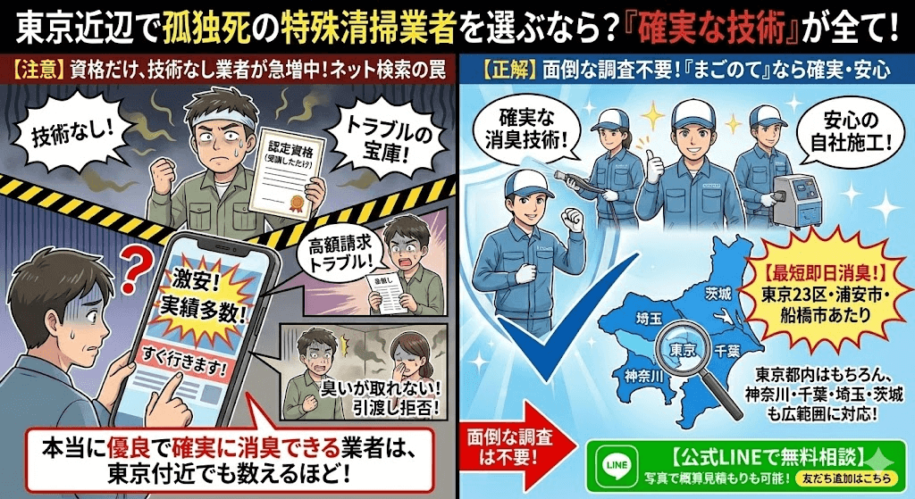 特殊清掃や原状回復はすぐにご相談ください