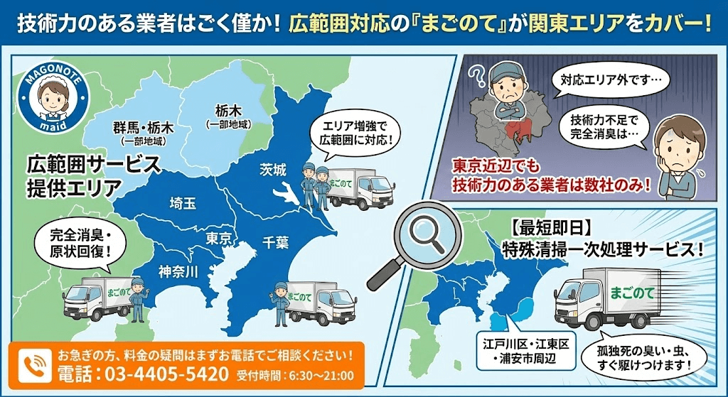 特殊清掃や原状回復はすぐにご相談ください