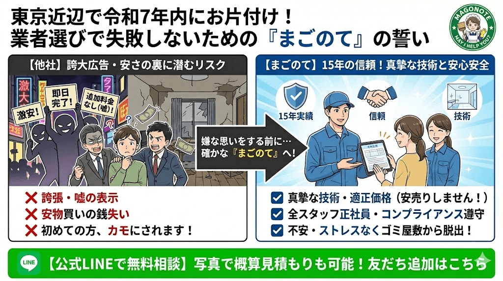 お部屋のお片付け相談はLINEが便利