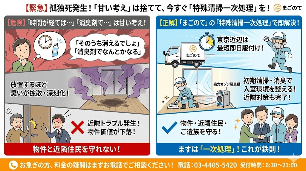 特殊清掃や原状回復はすぐにご相談ください