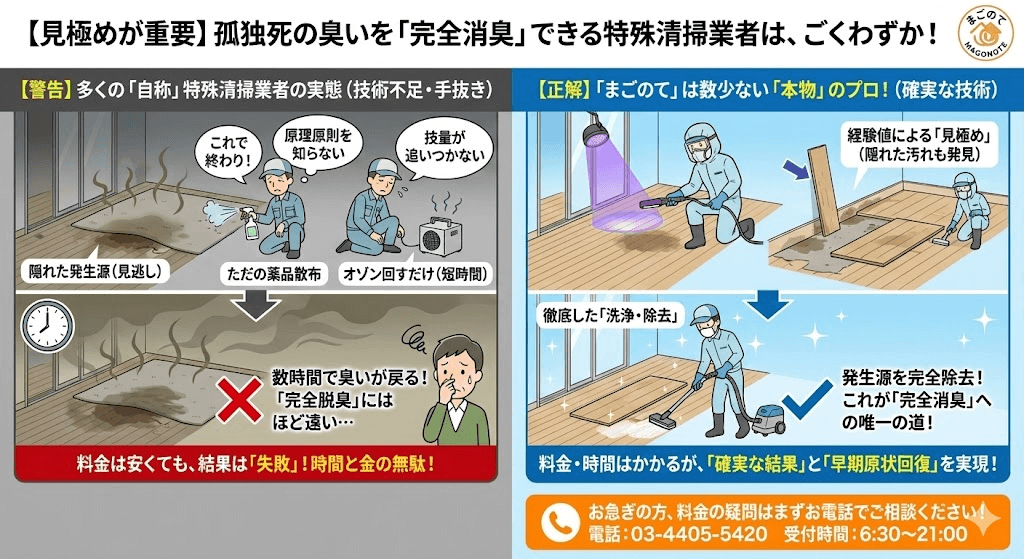 消臭とは何かを理解していない業者も多い