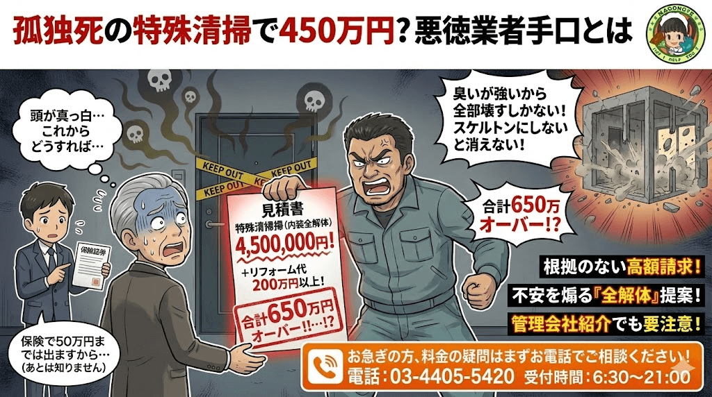 異臭濃度が強いので内装全解体