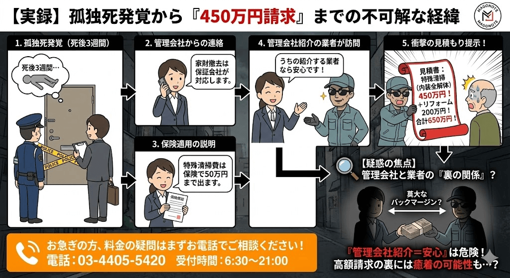 不動産会社紹介の特殊清掃業者